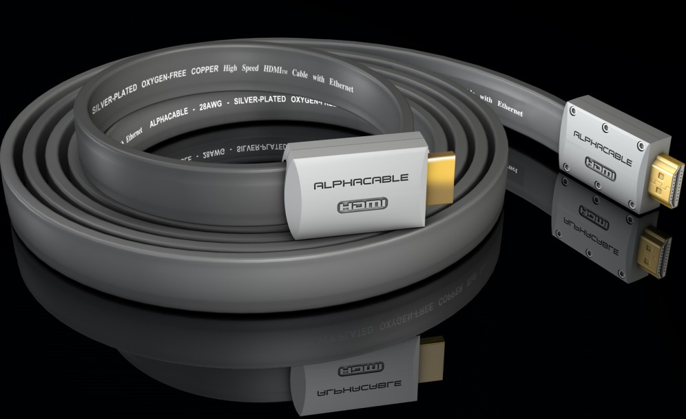 Silver Plated Copper Conductor Flat HDMI Cable