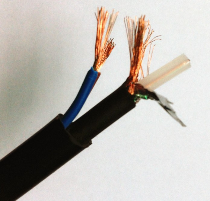 Rg59+2c Power Cable, CCTV Cable