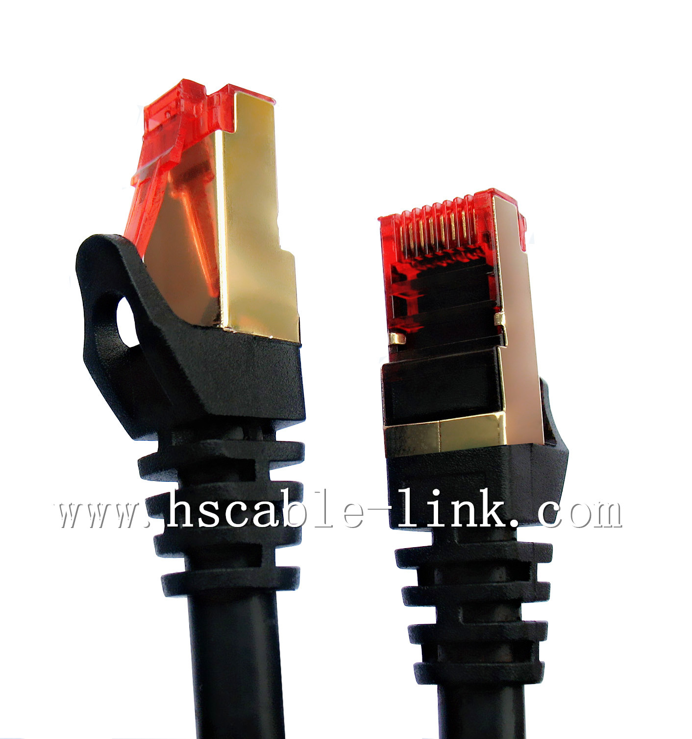 Cat6A Patch Cable with Red RJ45 Plug